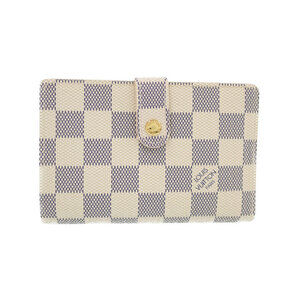 Louis Vuitton Damier Azur White Portefeuille Wallet Viennois Clasp